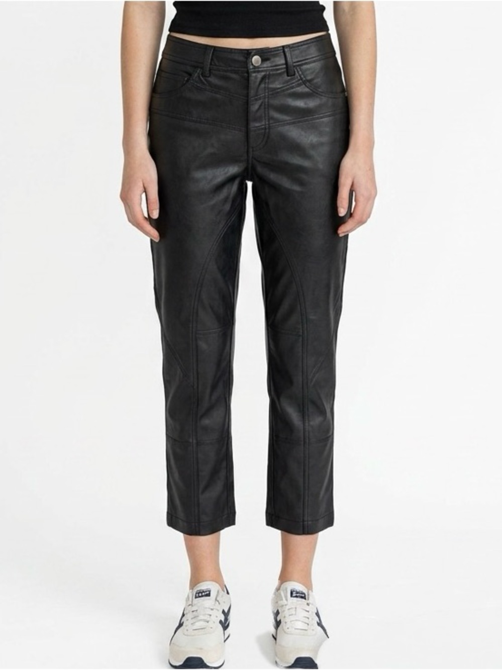 Free People We The Free Rebel Vegan Leather Pants Women’s in Black Size 10